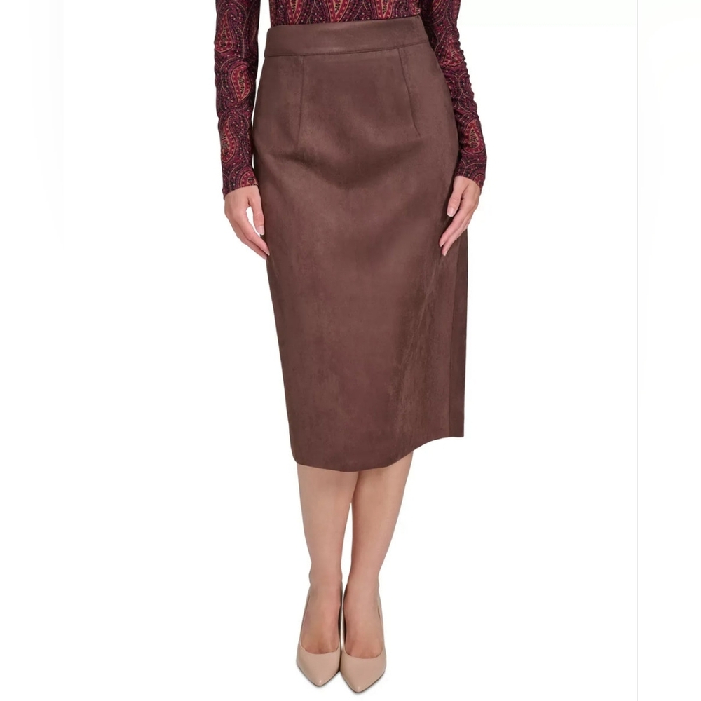 Tommy Hilfiger Brown Pencil Skirt